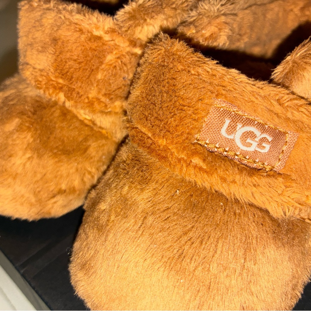 UGG Kids Brown Slippers (soft bottoms)
